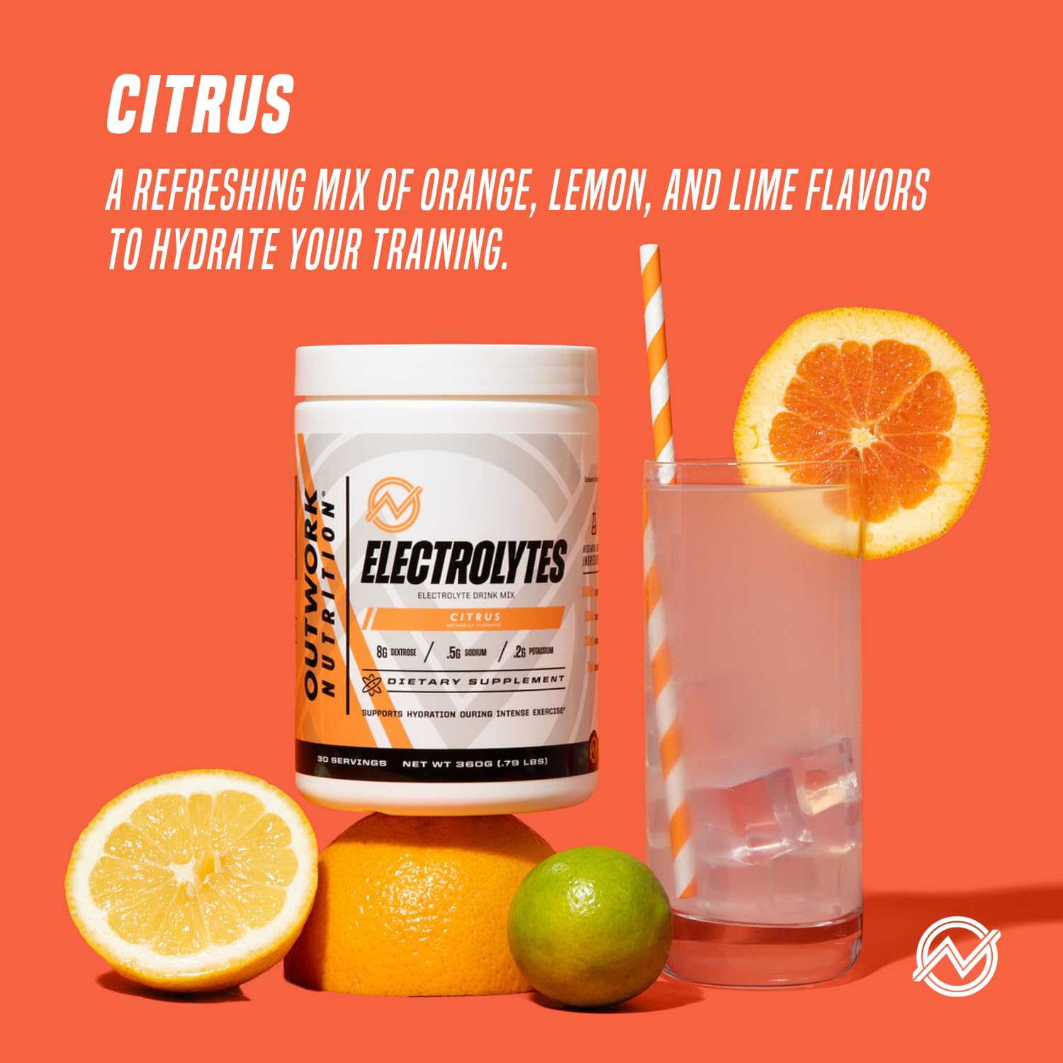 Outwork Nutrition Electrolytes Powder Watermelon dissolve scoop for endurance
