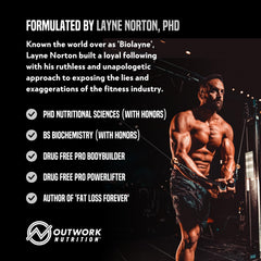 Outwork Nutrition lab-quality testing image signaling science-backed nutrition and reliable purity