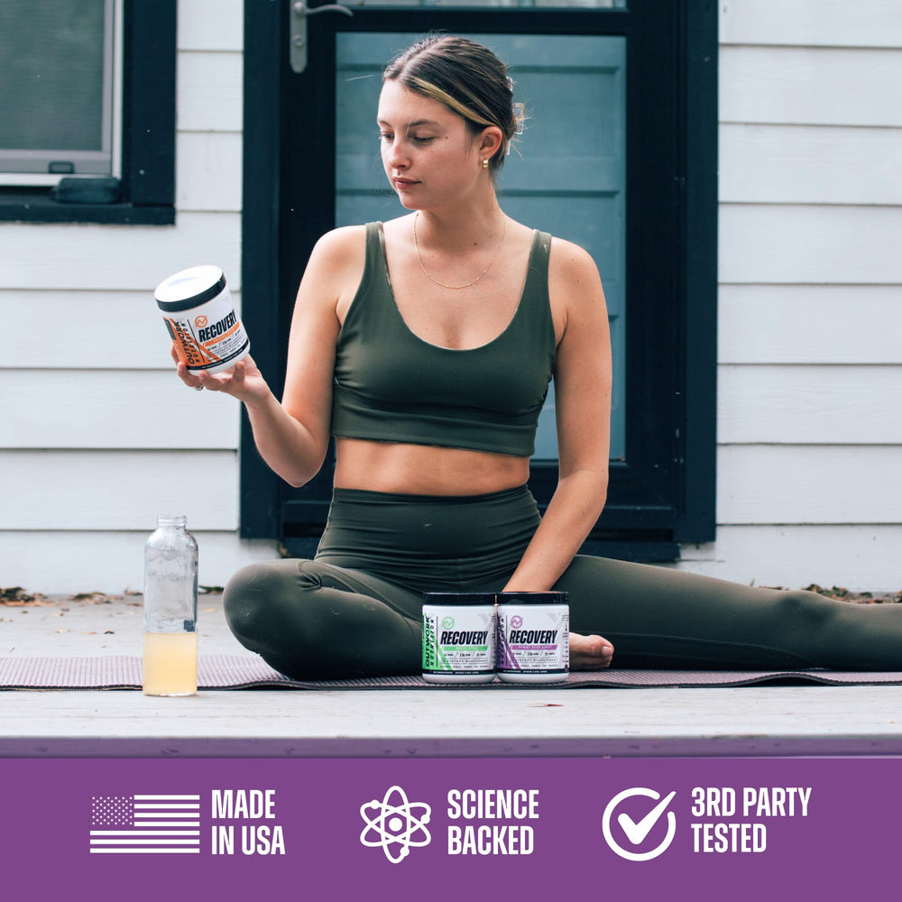 Outwork Nutrition label close-up highlights science-backed ingredients.