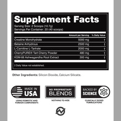 Athlete using Outwork Nutrition powder after training for soreness support.