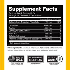 Outwork Nutrition preworkout pina colada flavor being poured