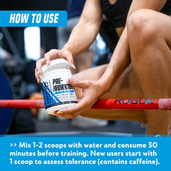 Outwork Nutrition preworkout bottle with glass shows sugar-free, no creatine formula