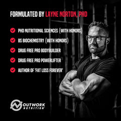 Outwork Nutrition Preworkout ingredients chart illustrating key components and benefits.