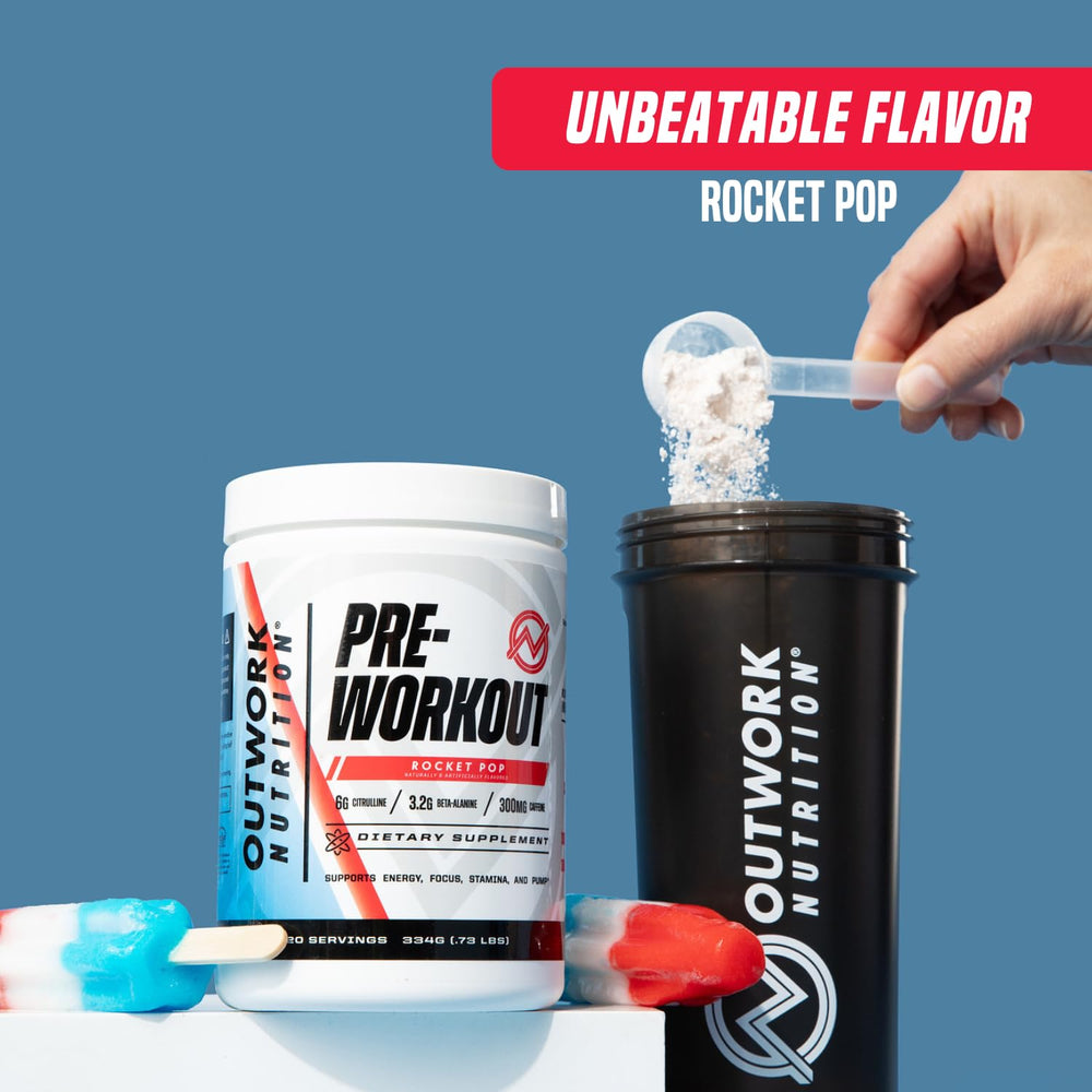 Outwork Nutrition Preworkout label closeup emphasizing transparent ingredients and dose-quality.