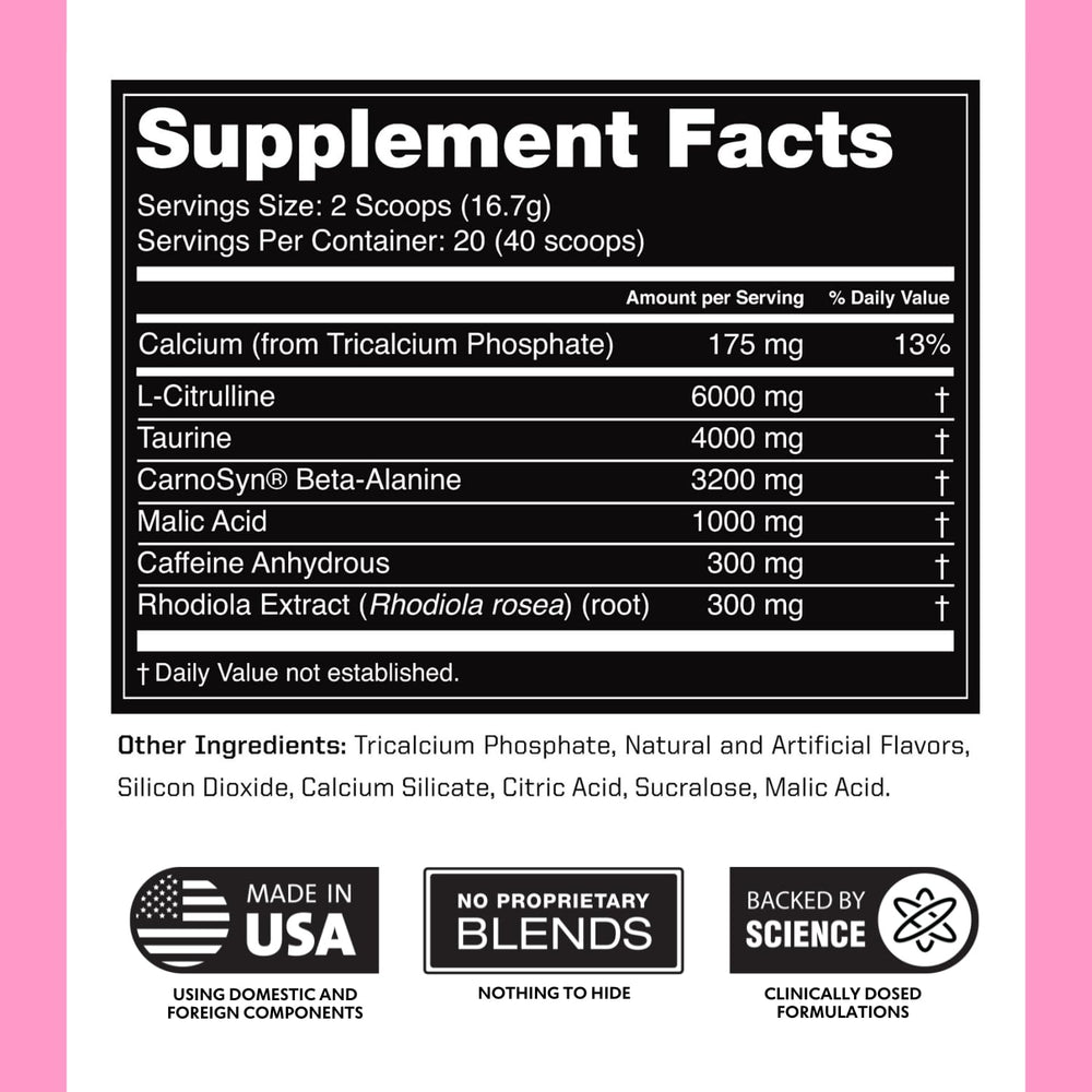 Outwork Nutrition preworkout made in USA label reinforces trusted manufacturing standards