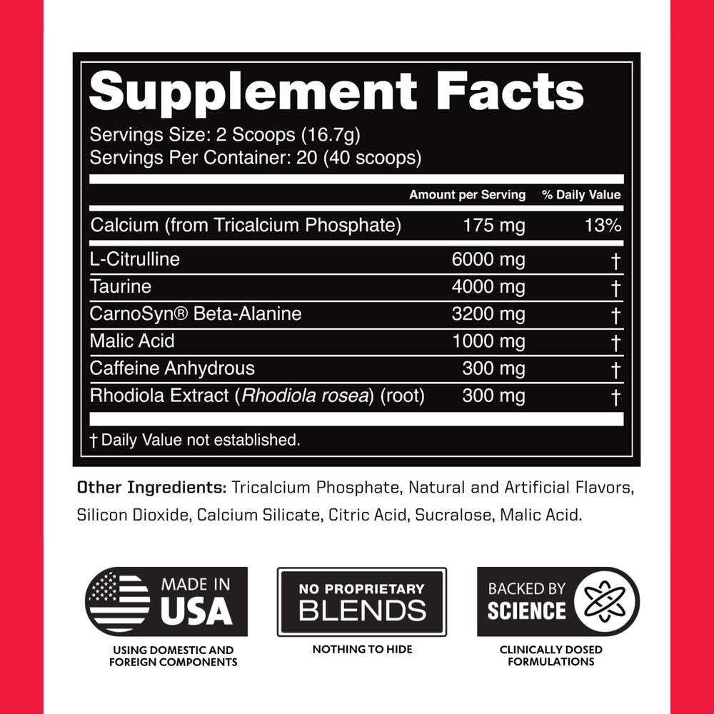 Outwork Nutrition Preworkout training session setup demonstrating pre-workout preparation.