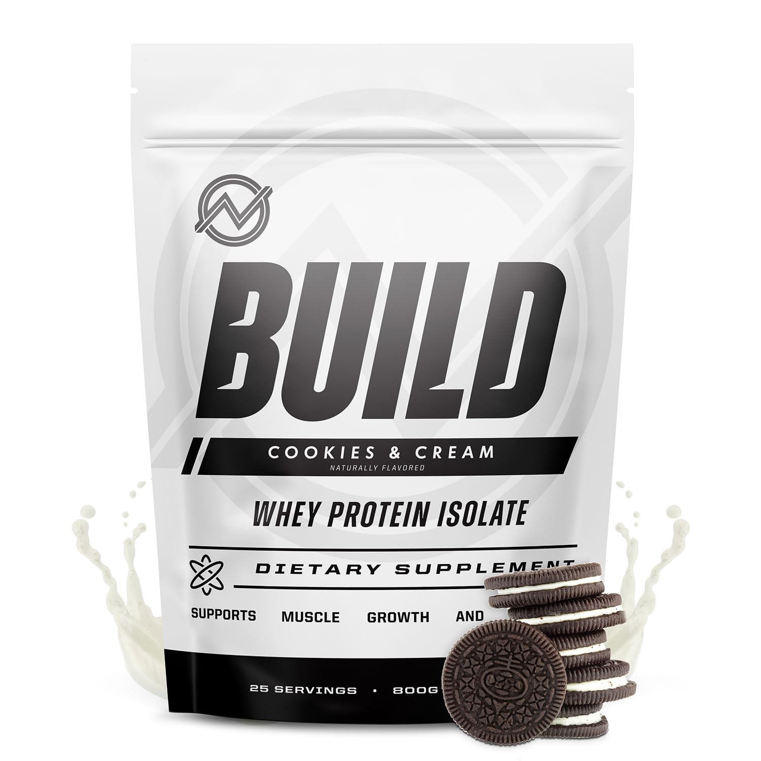 Outwork Nutrition whey isolate Cookies & Cream tub front view showing premium protein powder.