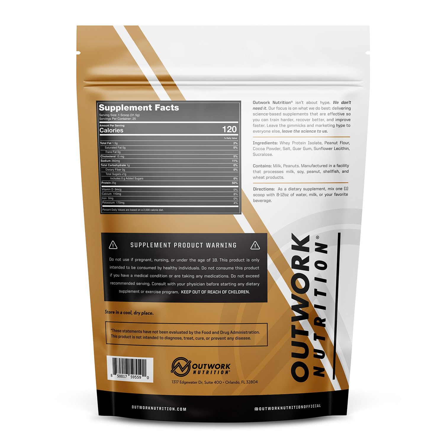 Outwork Nutrition whey isolate powder poured into a shaker after training.