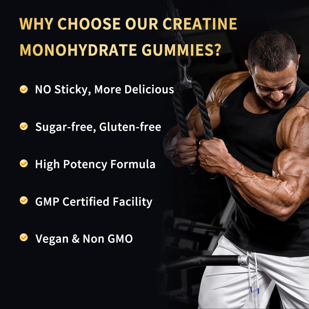 OUYIYUA Creatine Gummies on-the-go use in gym bag.