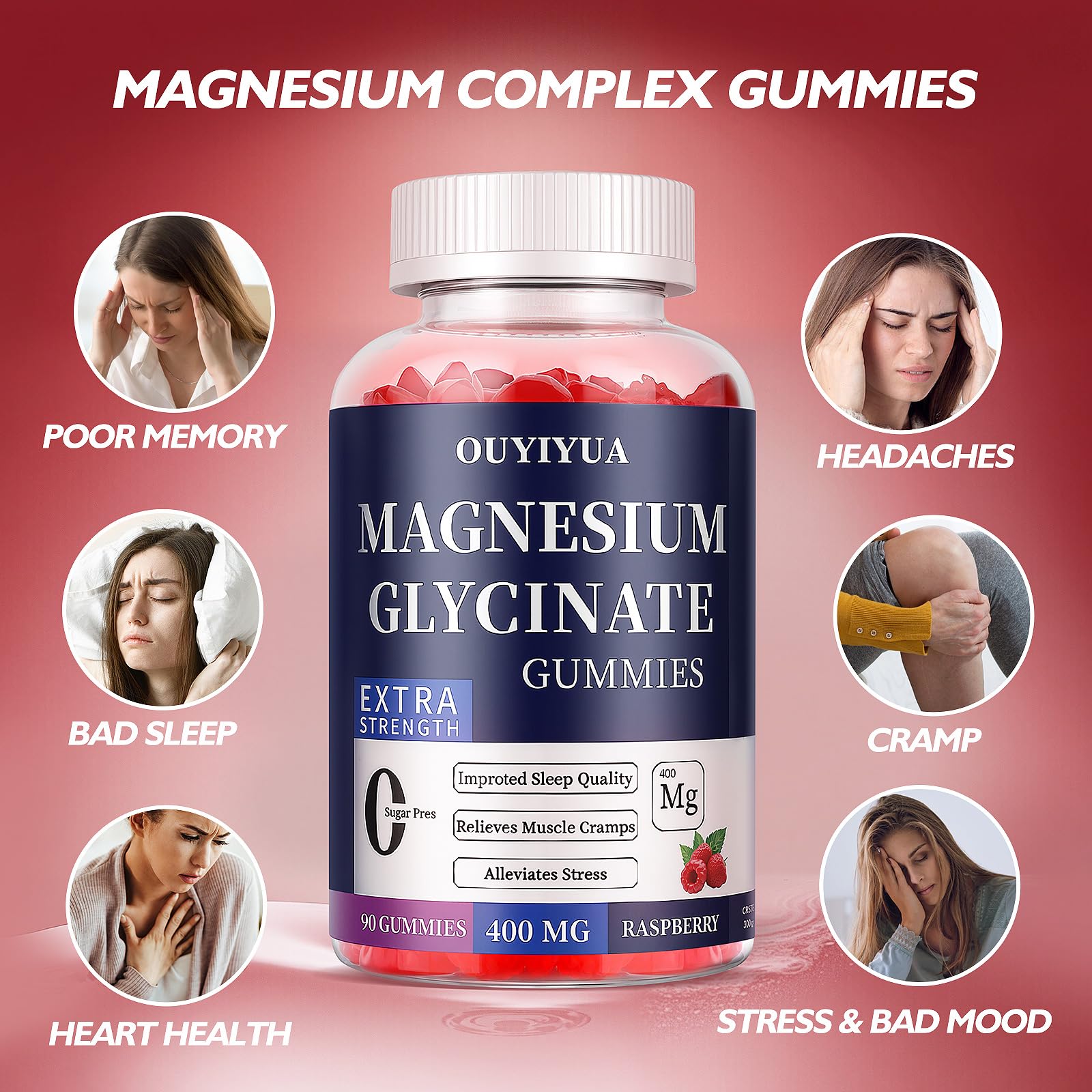 OUYIYUA gummies with CoQ10 and black pepper for digestion-friendly formula.
