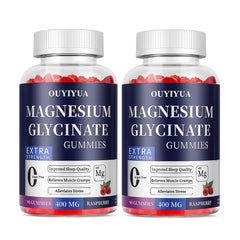 OUYIYUA Magnesium Glycinate Gummies bottle ready for daily relaxation.