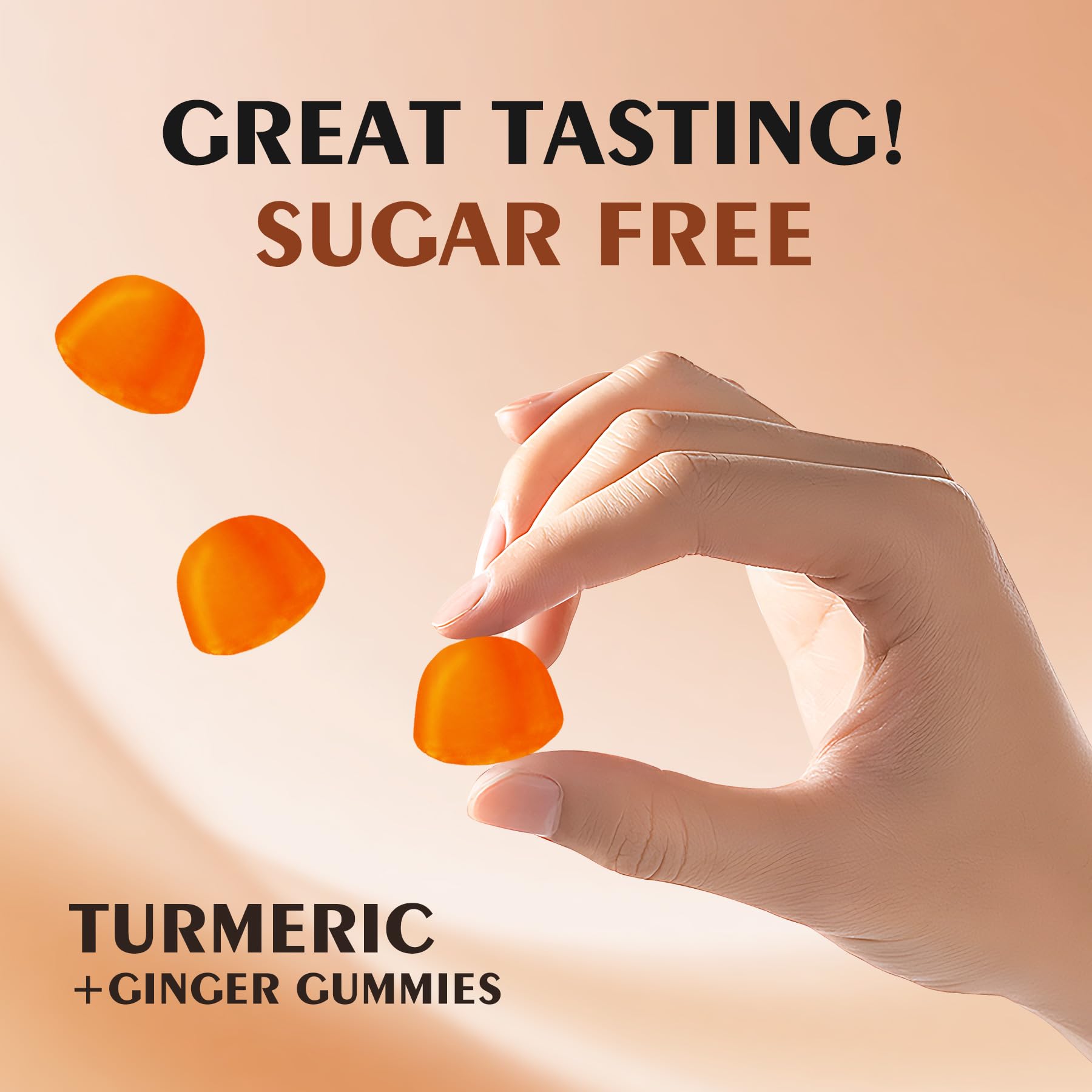 OUYIYUA Turmeric Gummies after-workout scene with active user.
