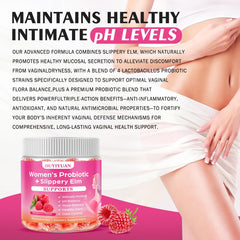 OUYIYUA probiotics gummies chewy texture highlights easy, on-the-go daily use