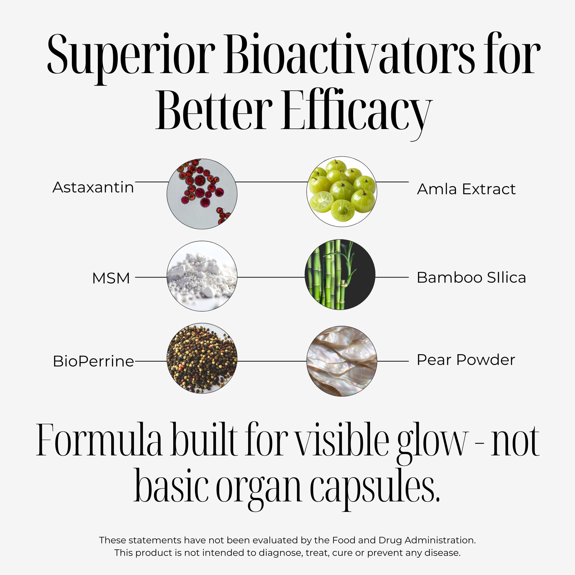 OVA flame pearl powder bamboo silica for skin resilience support