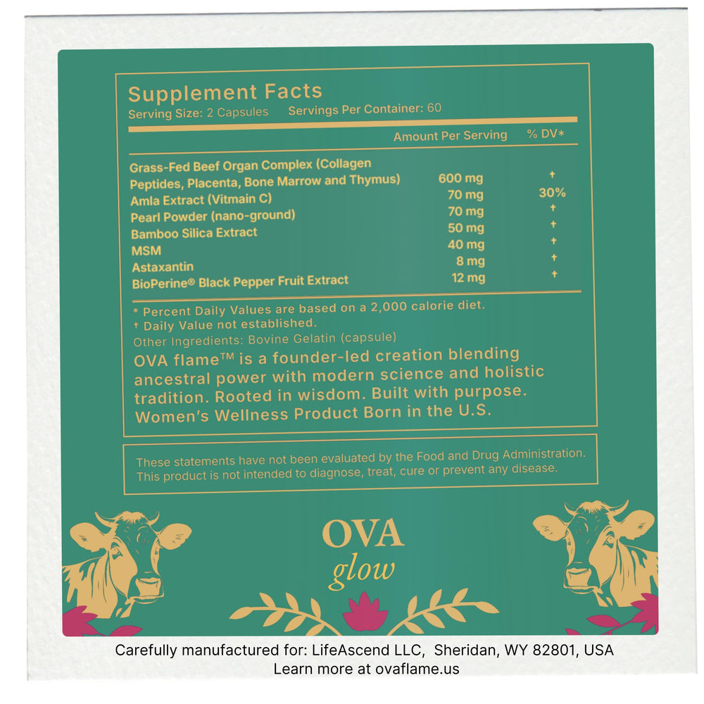 OVA flame travel-ready wellness capsules ideal for busy routines