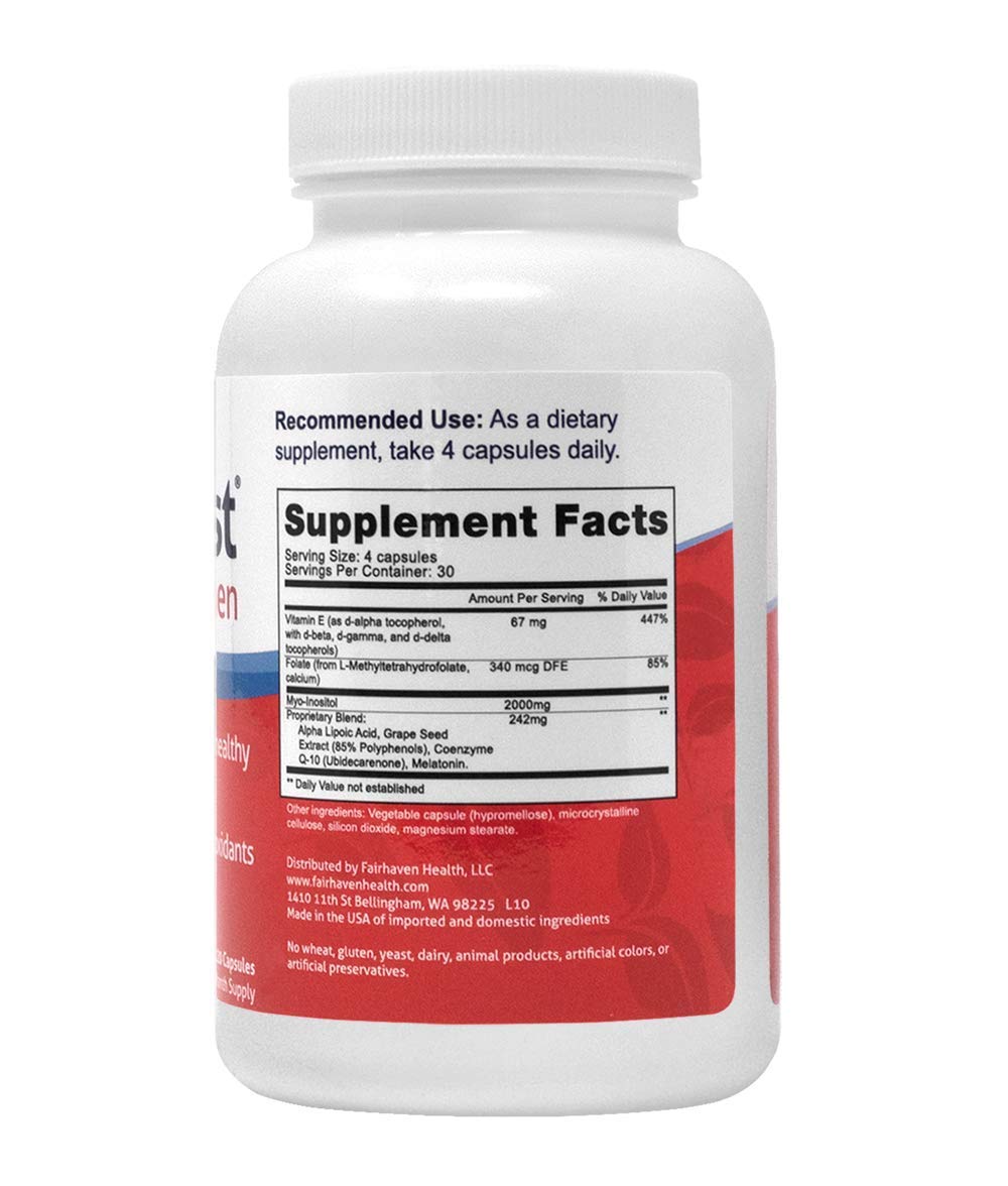 Ovaboost close-up illustrating daily myo-inositol dose