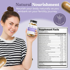 Ovalife 22-key ingredients graphic highlighting comprehensive fertility support