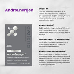 AndroEnergen packaging with clear dosage guidance for three softgels daily.