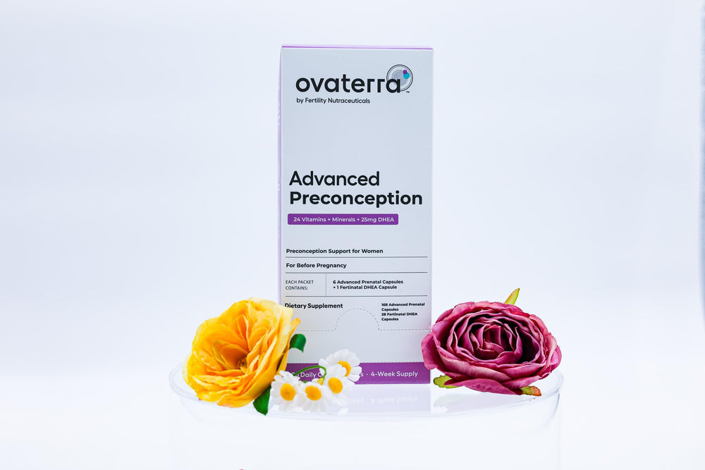 Ovaterra usage guide leaflet demonstrates daily routine for fertility support