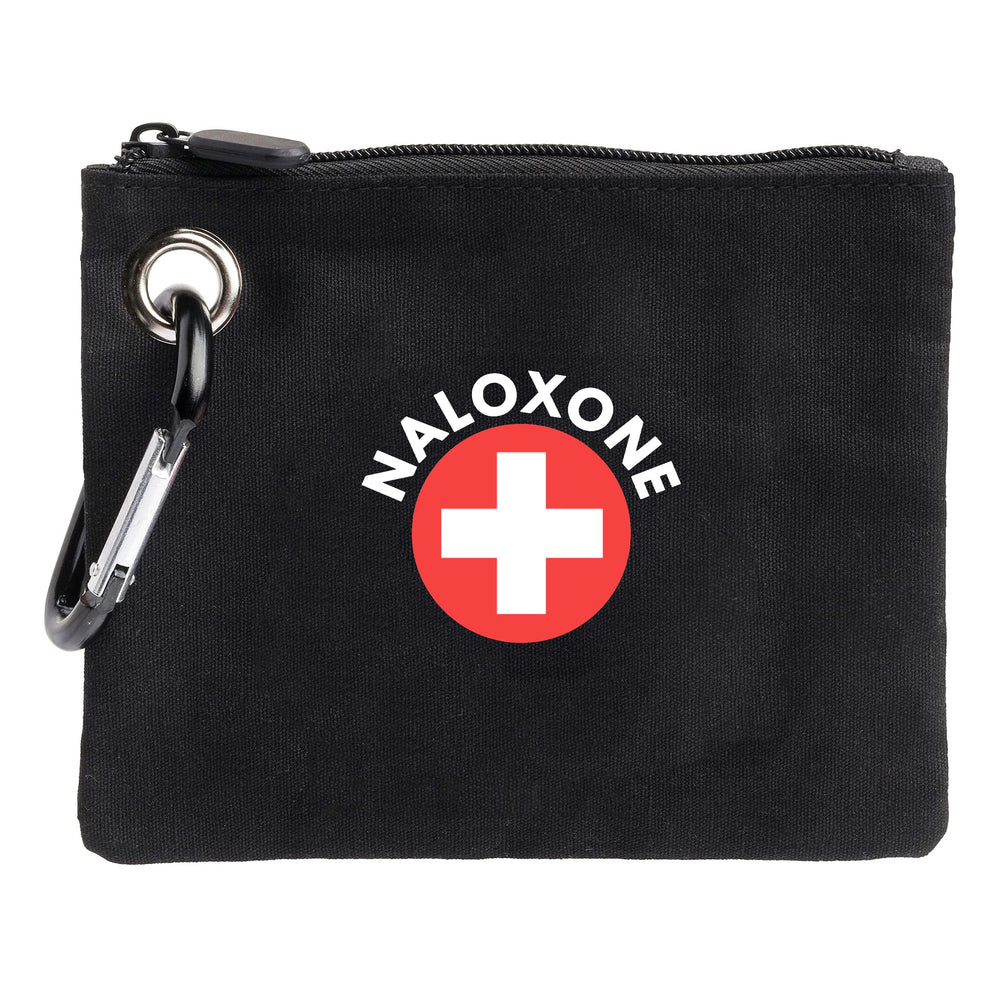 OVERDOSE KITS naloxone canvas bag front view for quick access and portability.