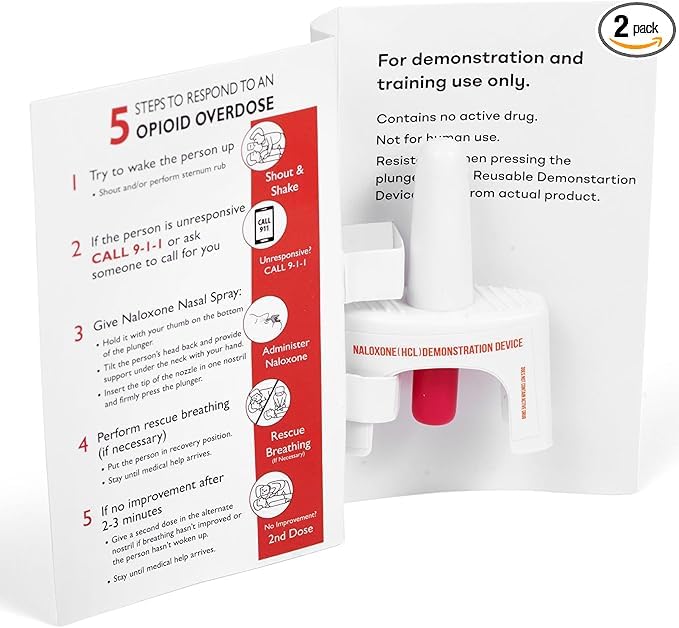 OVERDOSE KITS spring-loaded training plunger resists sticking during repeated use