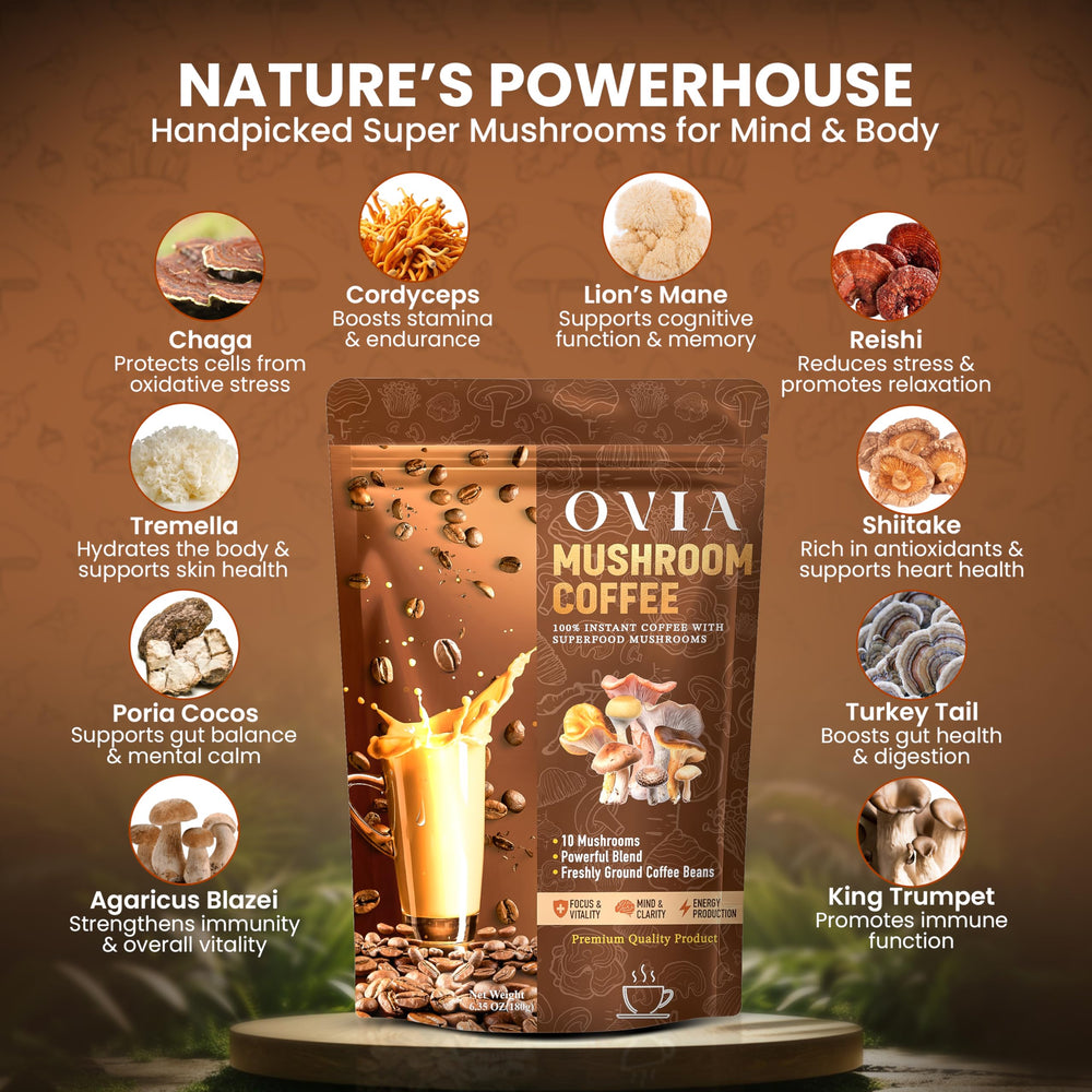 OVIA immune-support-mushroom-blend supports daily wellness in busy routines