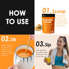 Oviaapo Cortisol Drink Powder Black Pepper Extract improves absorption of blend.