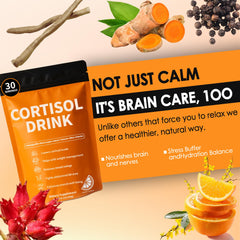 Oviaapo Cortisol Drink Powder L-Theanine promotes relaxed concentration without drowsiness.