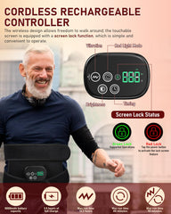 OVIMAZ cordless 5000mAh battery enables wireless sessions.