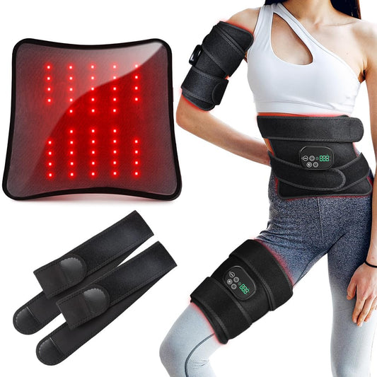 OVIMAZ red light therapy belt wrapped on the back for soothing warmth.