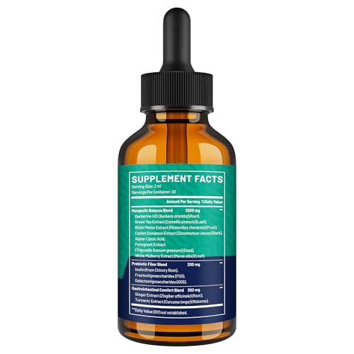 owegel Liposomal Berberine HCL liquid drops pour suggests convenient 2 ml daily dose.