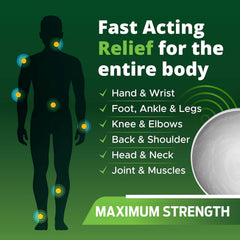 Owell Naturals menthol and eucalyptus cooling sensation on skin.