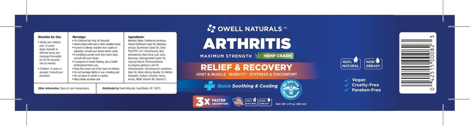 OWELL Naturals cruelty-free emblem signals ethical production