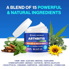 OWELL Naturals ingredients closeup highlighting natural blend