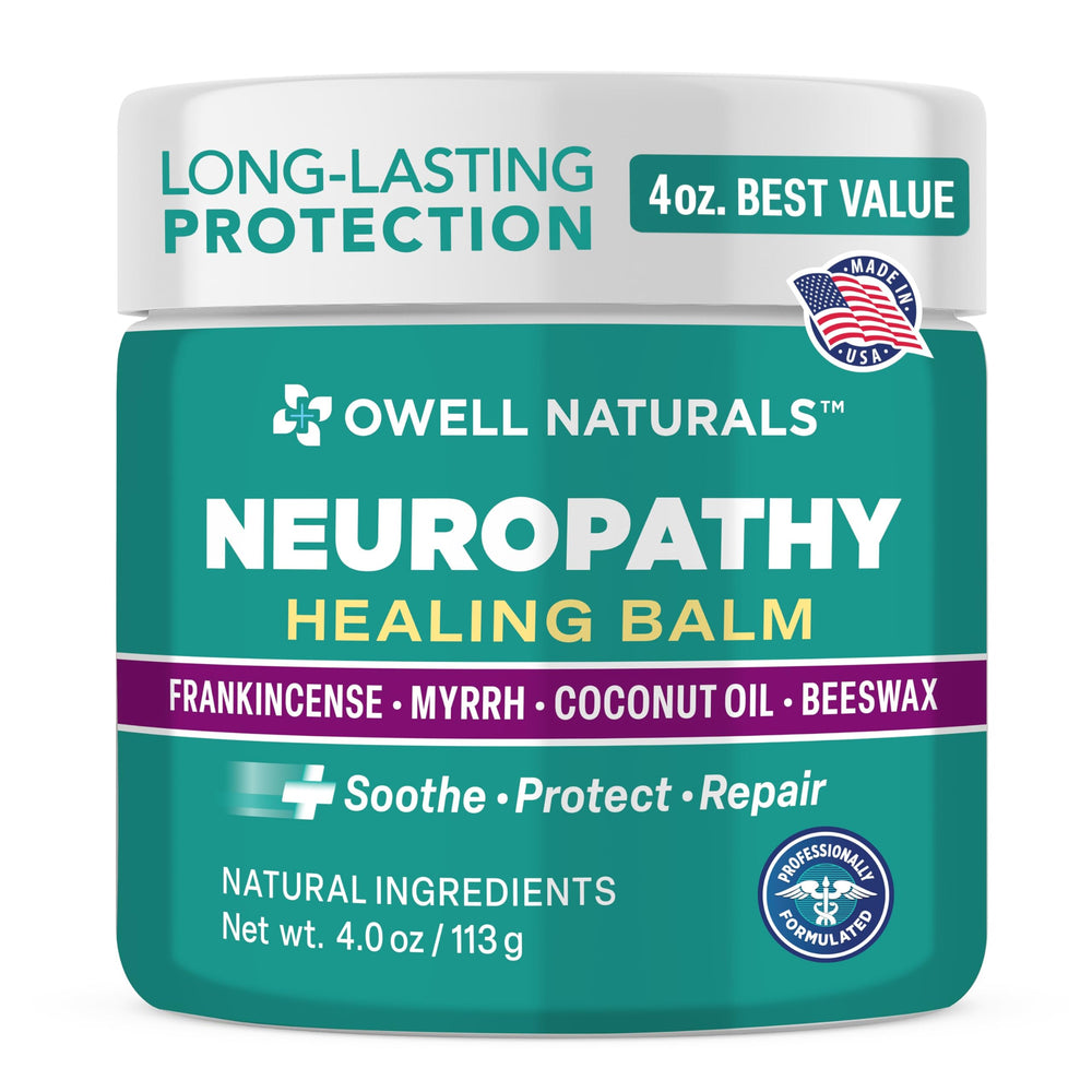 Owell Naturals Neuropathy Balm front view for daily soothing use