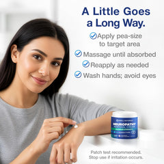 Quick-absorption texture highlights non-greasy feel after use