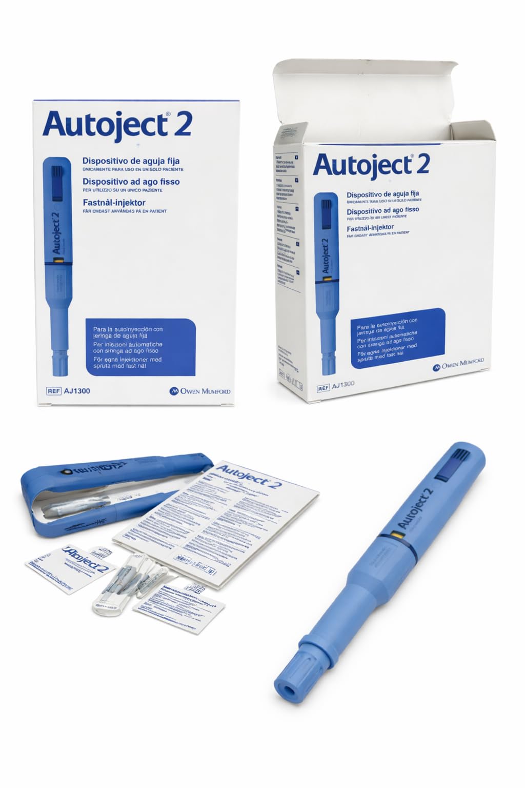 Concealed needle design of Autoject2 enhances privacy during injections.