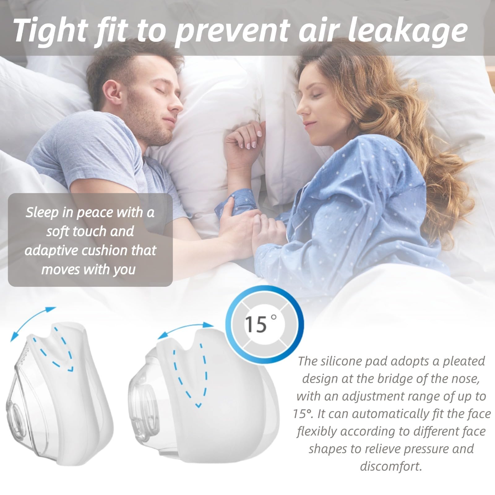 OWILIWO nasal cushion offers soft, skin-friendly contact for comfortable wear.
