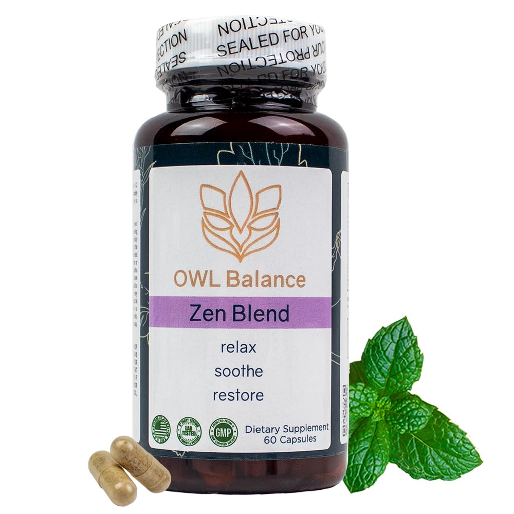 OWL Balance Zen Blend bottle shown for daily mood support