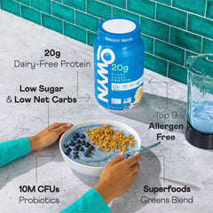 OWYN greens blend with probiotics supports digestion and gut health