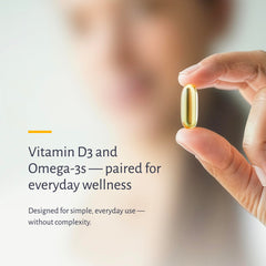 Oxiceutics D&O Glow label close up listing DHA and EPA