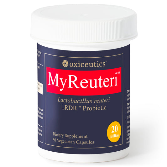oxiceutics MyReuteri 20B capsules for daily gut balance.