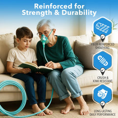 OXISURETECH swivel connector reduces tangling during movement.