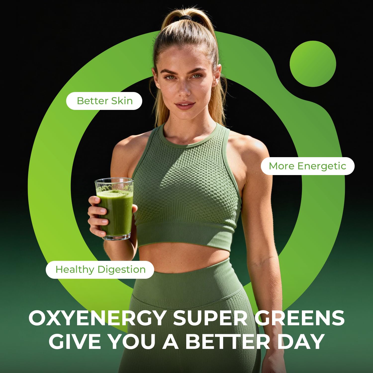 Digestive enzymes bottle included in OxyEnergy packaging.