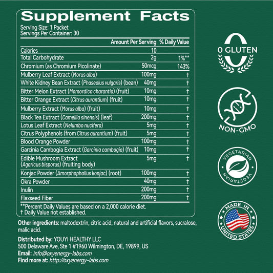 OxyEnergy LIPO Slash orange-flavor packet, ideal for post-meal hydration and flavorful support.