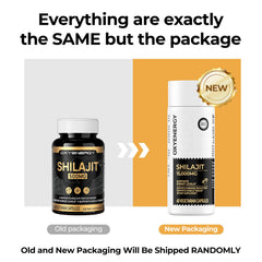 OxyEnergy Shilajit 30-day supply box, daily routine reminder.