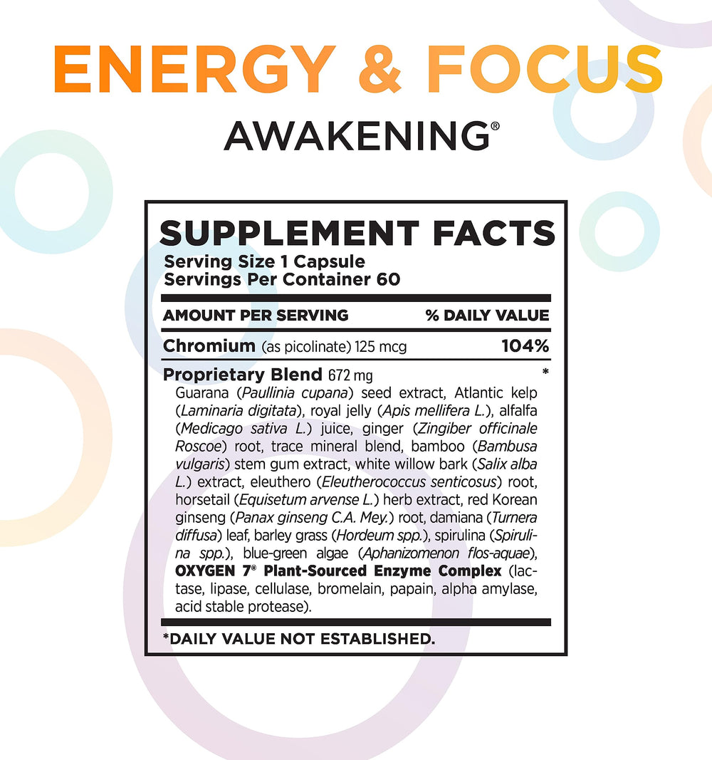 Oxygen Nutrition Plant-based formula in USA-made veggie capsules ideal for vegetarians.