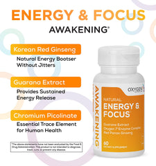 Oxygen Nutrition Guarana seeds highlight caffeine release for sustained mental clarity.