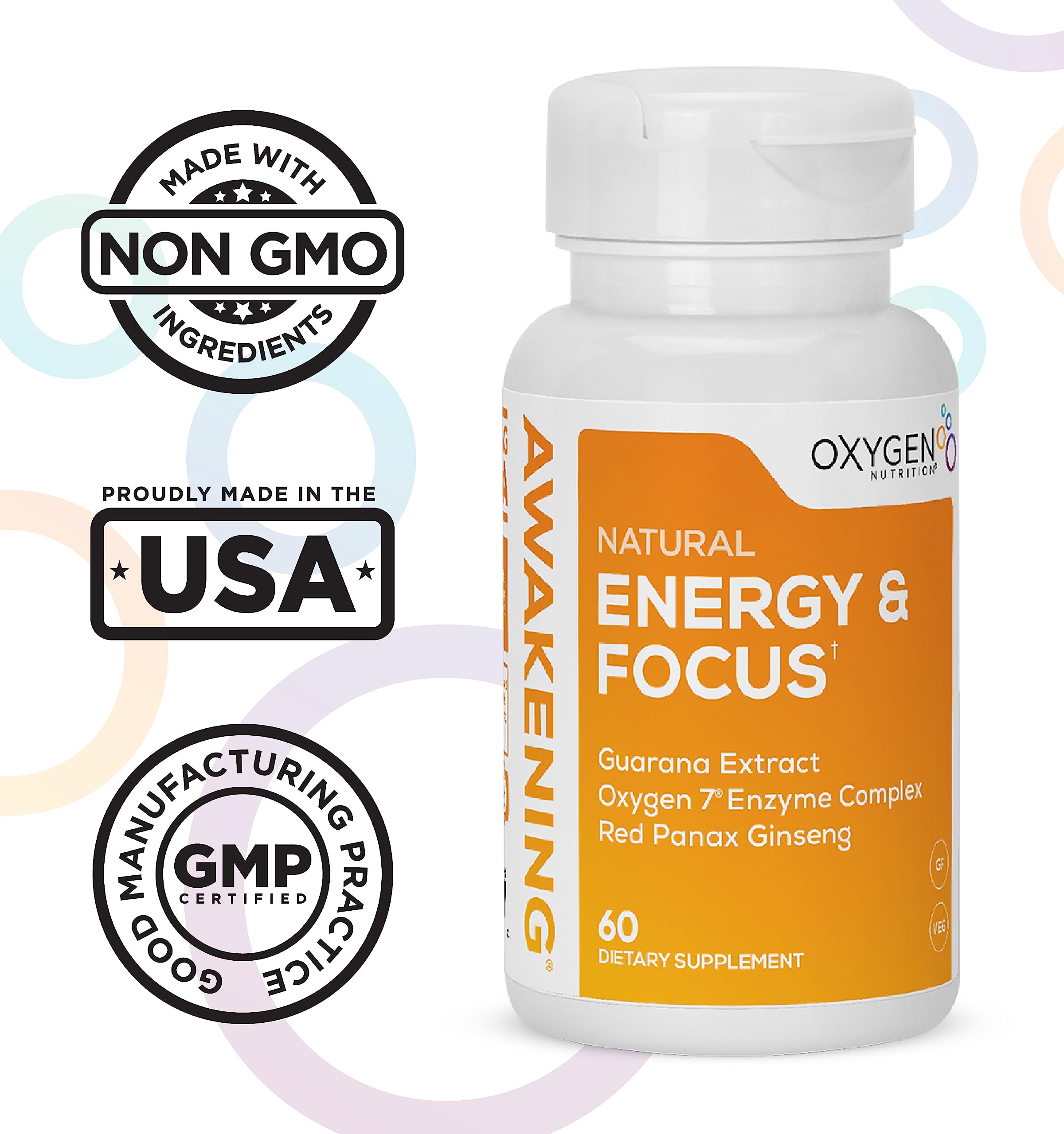 Oxygen Nutrition Made-in-USA label on bottle underscores quality and safety.