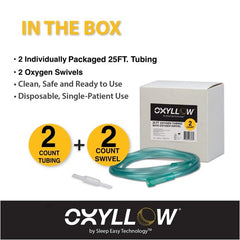 Oxyllow universal end connectors fit major concentrators and adapters